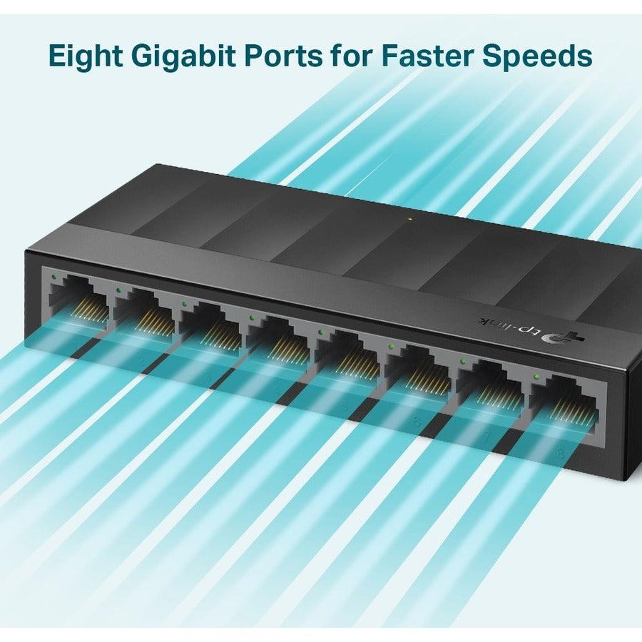 TP-Link LS1008G - Litewave 8 Port Gigabit Ethernet Switch