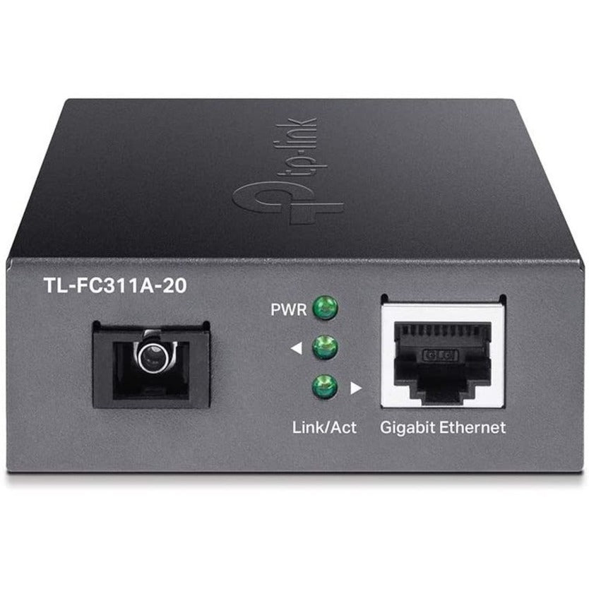 TP-Link TL-FC311A-20 - Gigabit WDM SFP to RJ45 Fiber Media Converter
