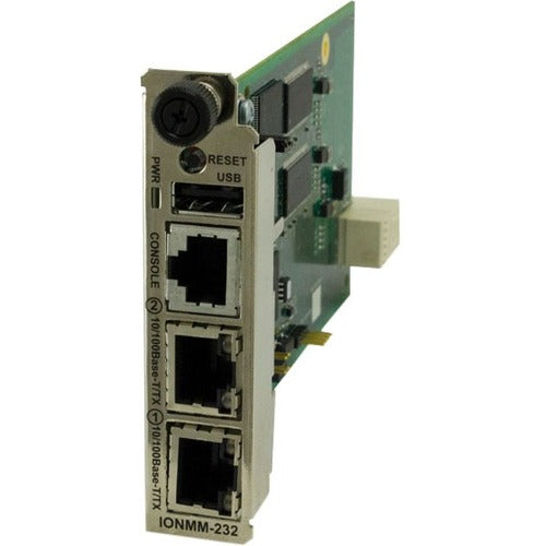 Transition Networks Management Module For The Ion Chassis With A Rs232 Rj-45 Cli Port