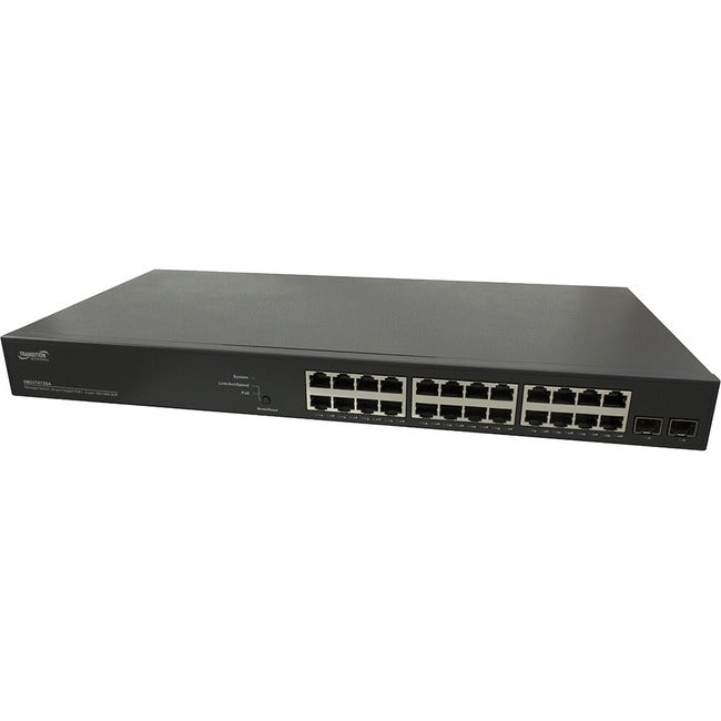 Transition Networks SM24TAT2SA-NA 24-Port PoE+ Smart Managed Switch | Transition Networks