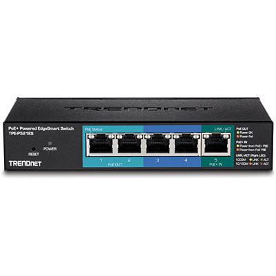TrendNet TPE-P521ES 5-Port Gigabit PoE+ Powered EdgeSmart Switch