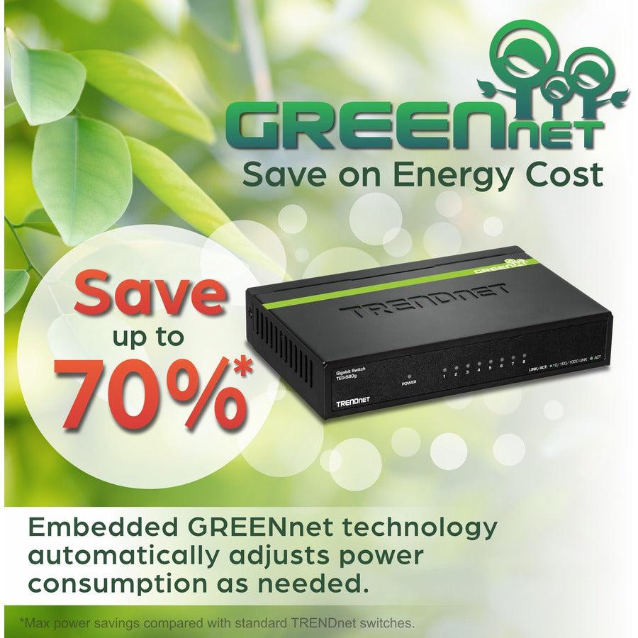 Trendnet Teg-S80G Network Switch Unmanaged