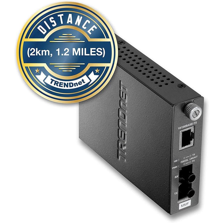 Trendnet Tfc-110Mst Network Media Converter 200 Mbit/S 1300 Nm Multi-Mode Grey