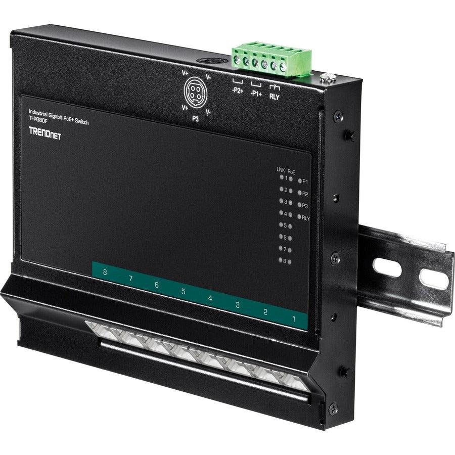 Trendnet Ti-Pg80F Network Switch Unmanaged Gigabit Ethernet (10/100/1000) Power Over Ethernet (Poe)