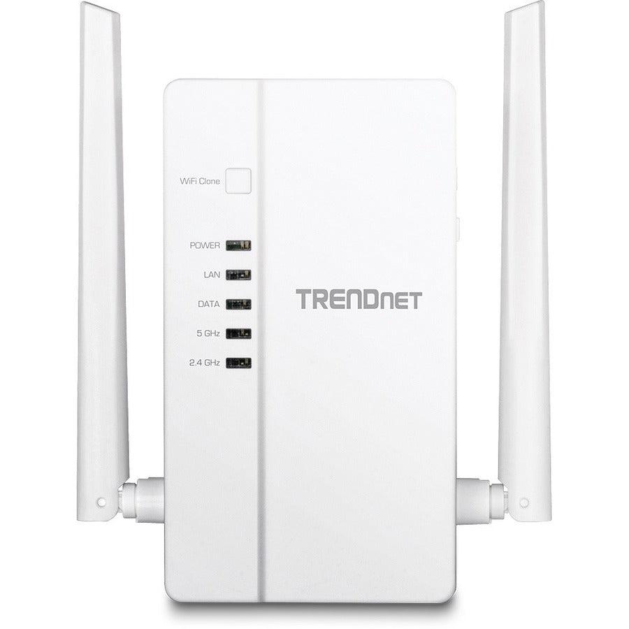 Trendnet Tpl-430Apk Powerline Network Adapter Ethernet Lan Wi-Fi White