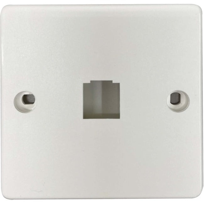 Tripp Lite 1-Port French-Style Wall Plate, White, Taa - Faceplate - White - 1 Port - Taa Compliant