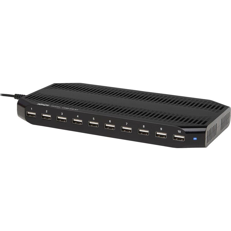 Tripp Lite 10-Port Usb Charging Station With Adjustable Storage, 12V 8A (96W) Usb Charger Output