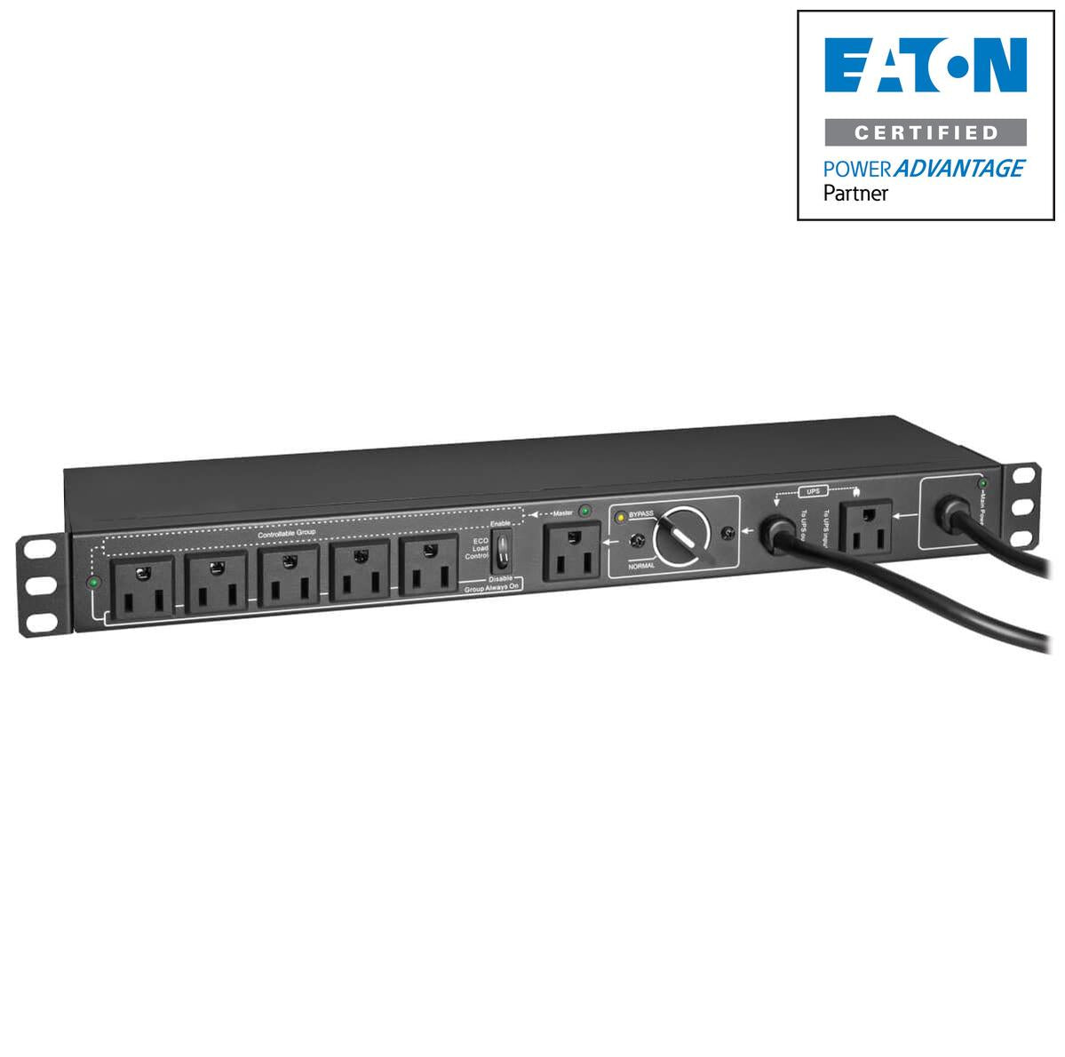 Tripp Lite 100-125V 12A Single-Phase Hot-Swap Pdu With Manual Bypass - 6 Nema 5-15R Outlets, 2 5-15P Inputs, 1U Rack/Wall
