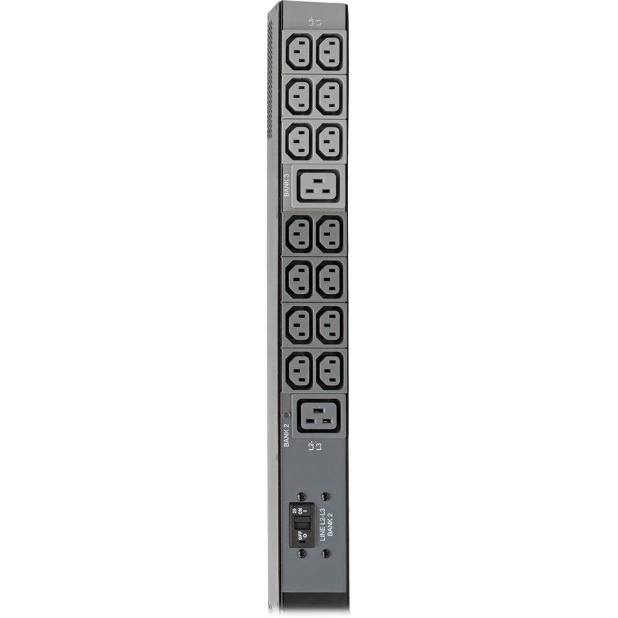 Tripp Lite 10Kw 3-Phase Monitored Pdu, Lx Interface, 200/208/240V Outlets (42 C13/6 C19), Lcd, Iec-309 30A Blue, 1.8M/6 Ft. Cord, 0U 1.8M/70 In. Height, Taa