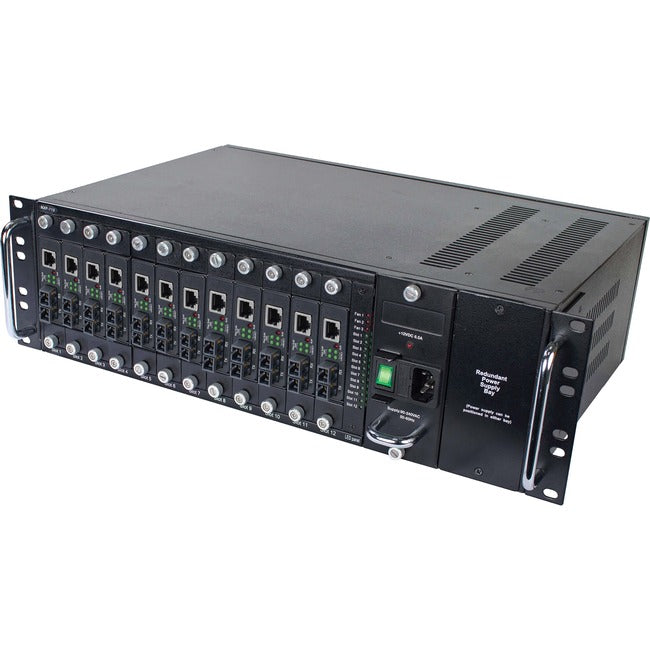 Tripp Lite 12-Slot Media Converter Chassis For Select N784-H And N785-H Models, 3U Rack Mount