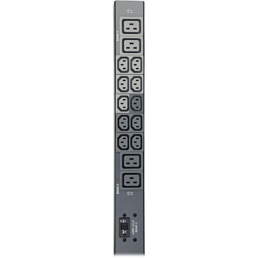 Tripp Lite 14.5Kw 3-Phase Monitored Pdu - Lx Platform, 30 C13 & 12 C19 Outlets (208/240V), Hubbell Cs8365C, 0U, Taa