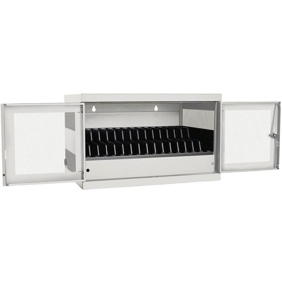 Tripp Lite 16-Device Ac Charging Station Cabinet For Chromebooks And Laptops, Wall-Mount And Cart Options, White