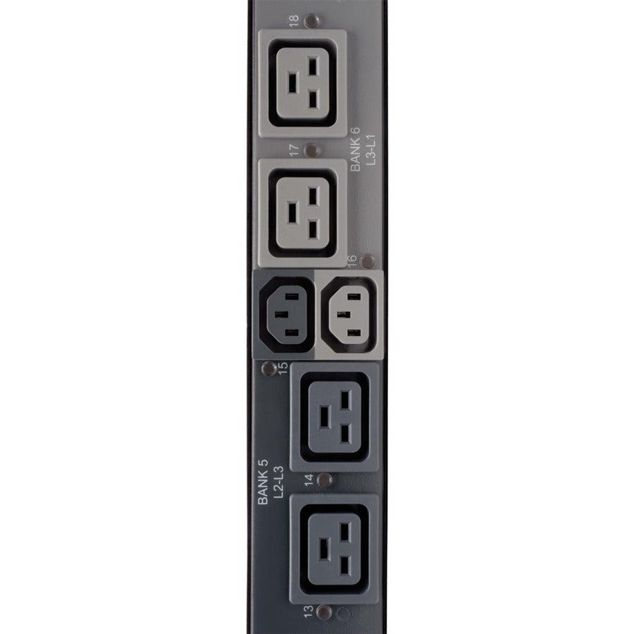 Tripp Lite 16.2Kw 3-Phase Monitored Per-Outlet Pdu - Lx Platform, 12 C19 & 6 C13 Outlets (208/240V), Iec 309 60A Blue, 0U, Taa
