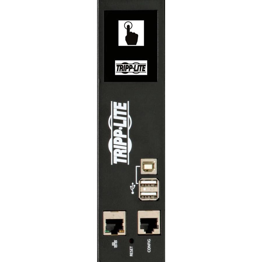Tripp Lite 16.2Kw 3-Phase Monitored Per-Outlet Pdu - Lx Platform, 12 C19 & 6 C13 Outlets (208/240V), Iec 309 60A Blue, 0U, Taa