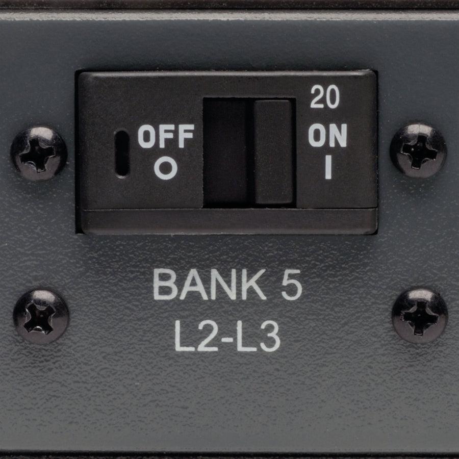 Tripp Lite 16.2Kw 3-Phase Switched Pdu - 6 C13 & 12 C19 Outlets, Iec 309 60A Blue, 0U, Outlet Monitoring, Taa