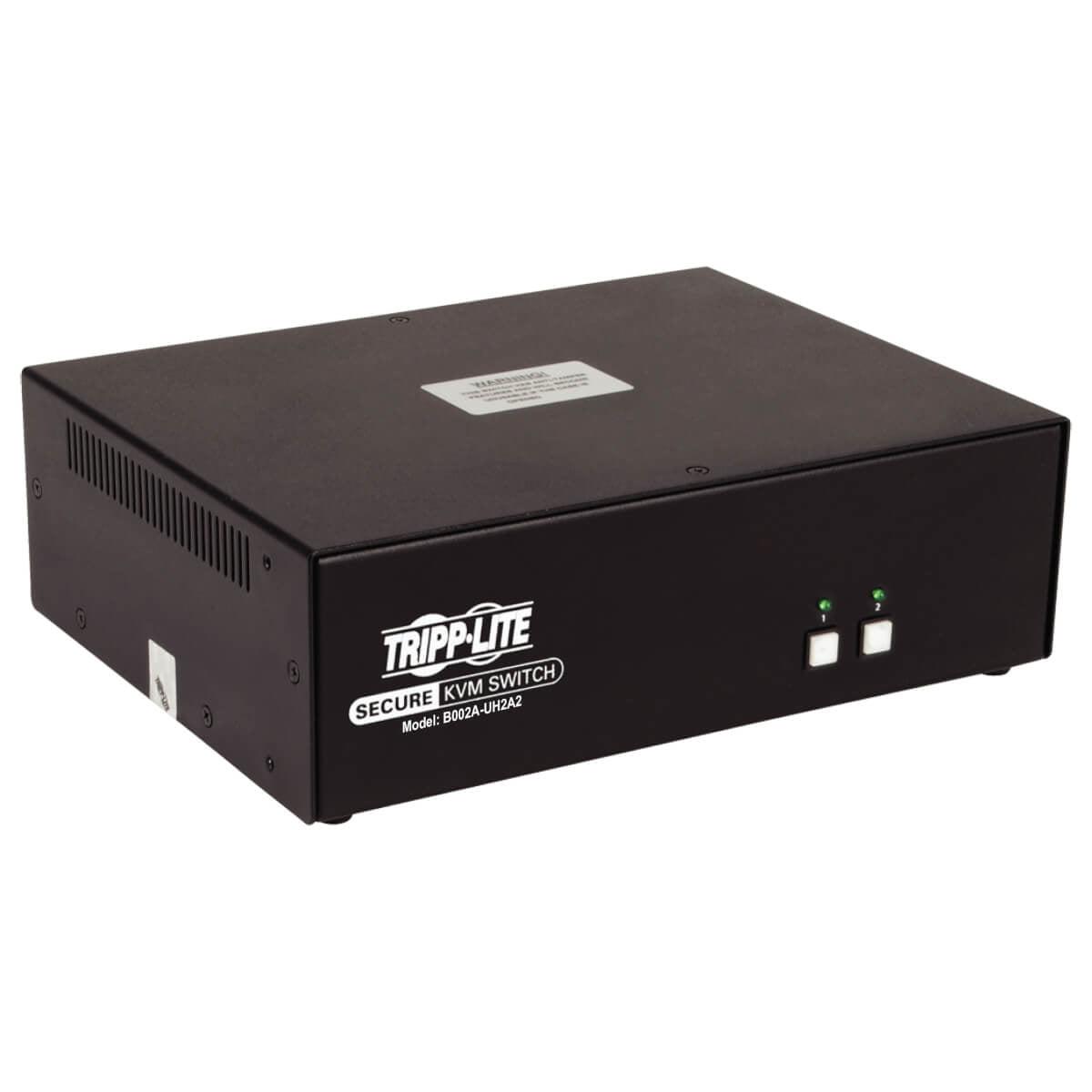 Tripp Lite 2-Port Dual-Monitor Secure Kvm Switch, Hdmi - 4K, Niap Pp3.0, Audio, Taa