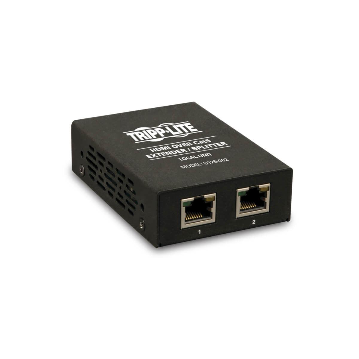 Tripp Lite 2-Port Hdmi Over Cat5 / Cat6 Extender / Splitter, Box-Style Transmitter For Video And Audio, 1080P @ 60 Hz, Up To 45.72 M (150-Ft.)