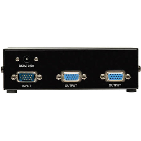 Tripp Lite 2-Port Vga/Svga Video Splitter With Signal Booster, High Resolution Video, 350Mhz, (Hd15 M/2Xf)
