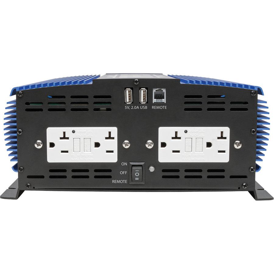Tripp Lite 2000W Heavy-Duty Mobile Power Inverter With 4 Ac/2 Usb - 2.0A/Battery Cables