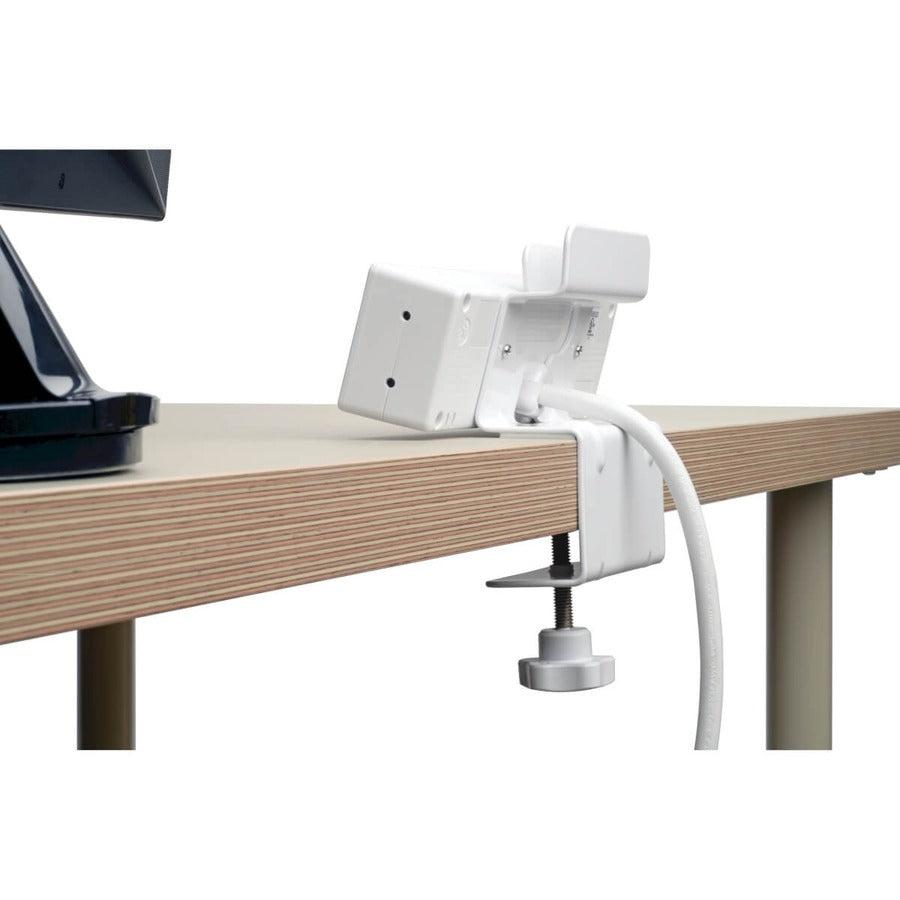 Tripp Lite 3-Outlet Surge Protector With 2 Usb Ports, 10 Ft. Cord – 510 Joules, Desk Clamp, White Housing