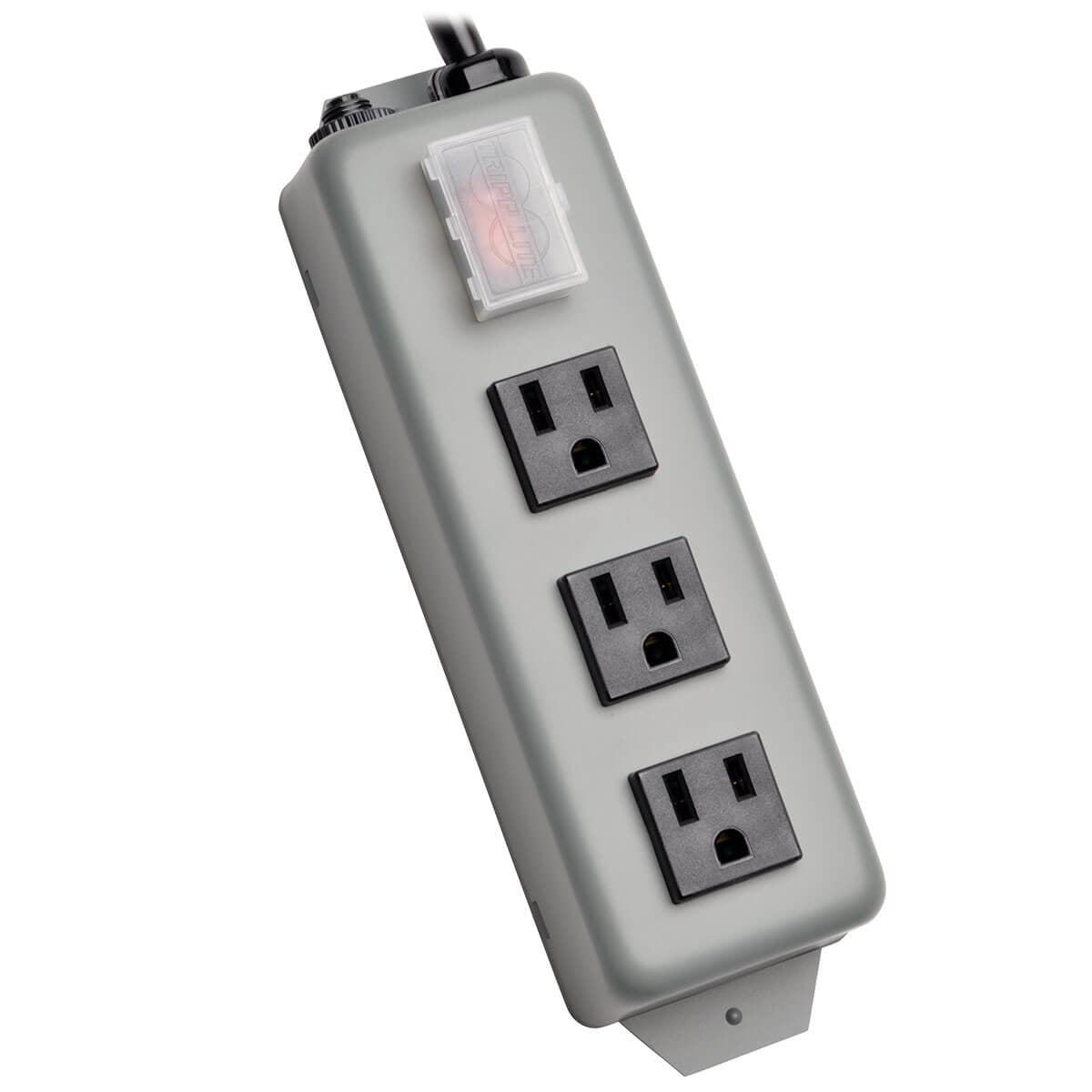 Tripp Lite 3Sp9 Power Extension 2.7 M 3 Ac Outlet(S) Indoor/Outdoor Black, Grey