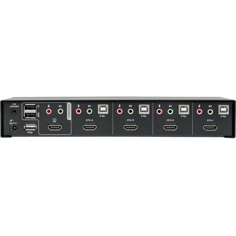 Tripp Lite 4-Port HDMI USB KVM Switch Audio Video - Multi Computer Control | TecISoft B004-HUA4-K