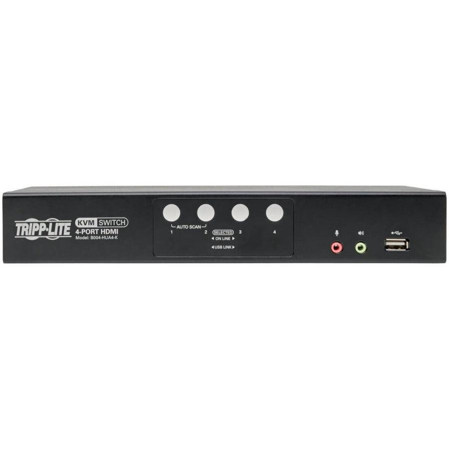 Tripp Lite 4-Port HDMI USB KVM Switch Audio Video - Multi Computer Control | TecISoft B004-HUA4-K