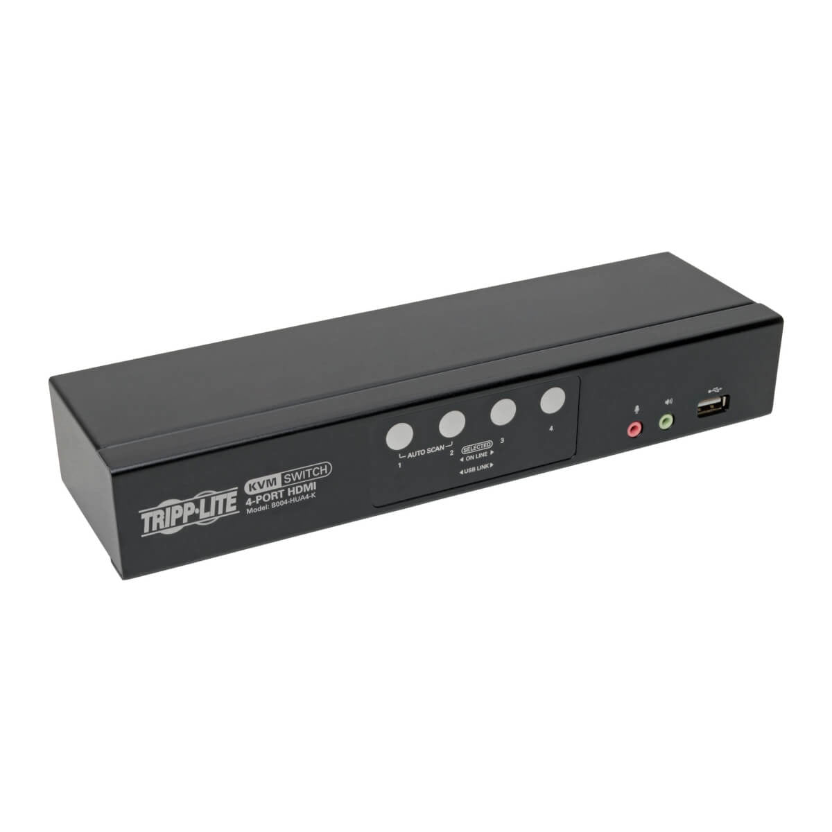Tripp Lite 4-Port HDMI USB KVM Switch Audio Video - Multi Computer Control | TecISoft B004-HUA4-K
