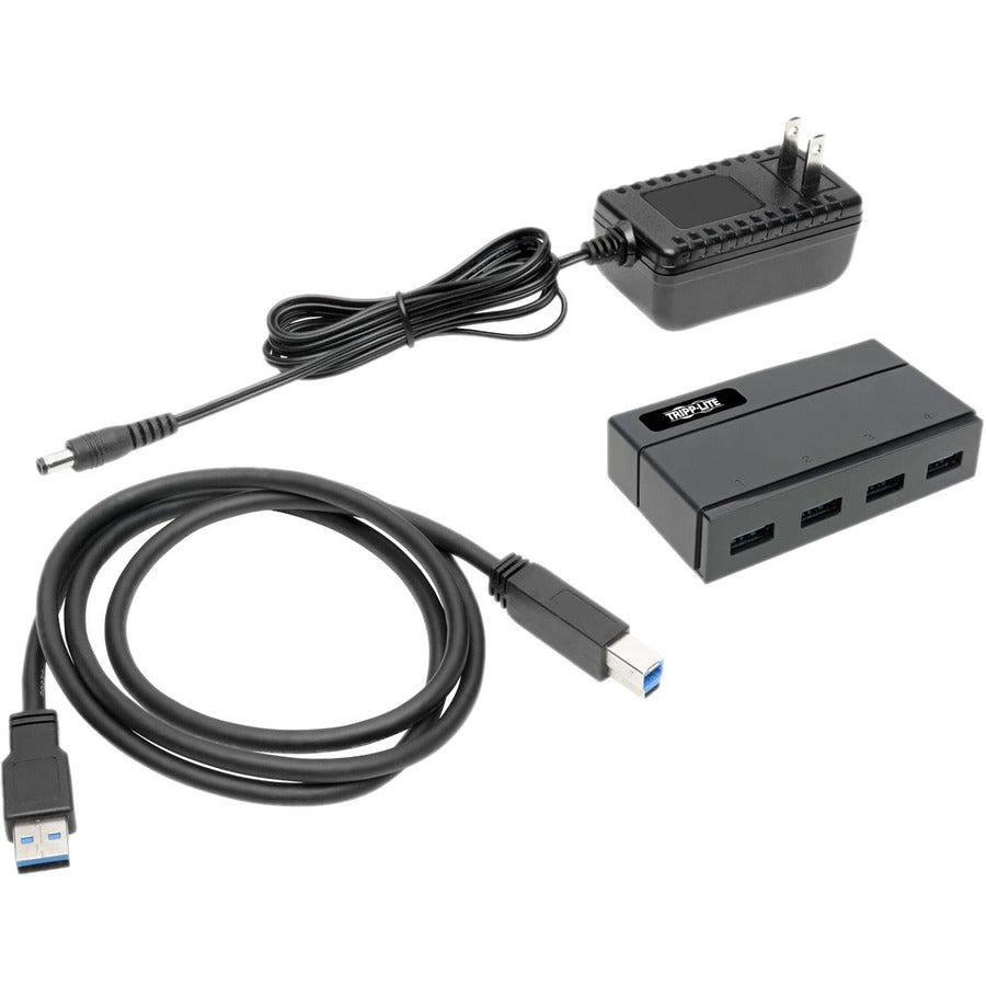 Tripp Lite 4-Port Usb 3.0 Superspeed Hub For Data And Usb Charging - Usb-A, Bc 1.2, 2.4A