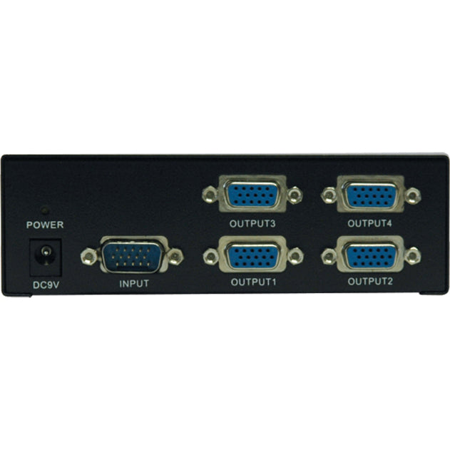 Tripp Lite 4-Port Vga/Svga Video Splitter With Signal Booster, High Resolution Video, 350Mhz, (Hd15 M/4Xf)