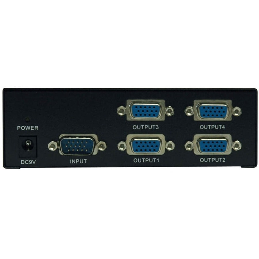 Tripp Lite 4-Port Vga/Svga Video Splitter With Signal Booster, High Resolution Video, 350Mhz, (Hd15 M/4Xf)