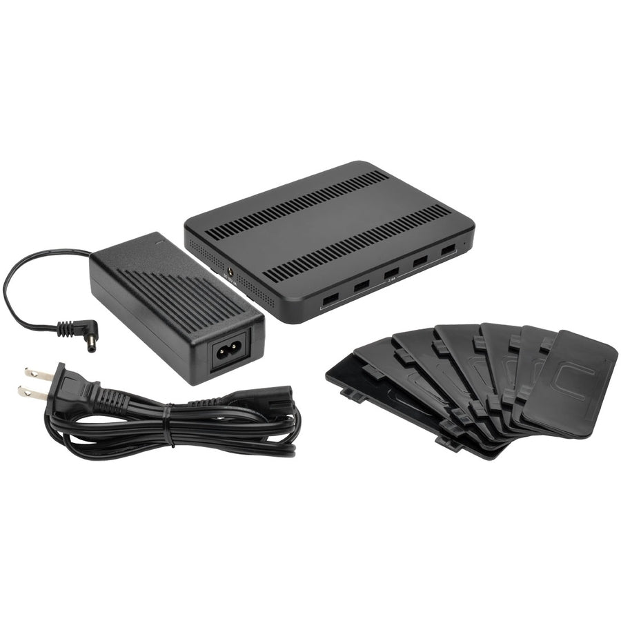 Tripp Lite 5-Port Usb Charging Station With Built-In Device Storage, 12V 4A (48W) Usb Charger Output