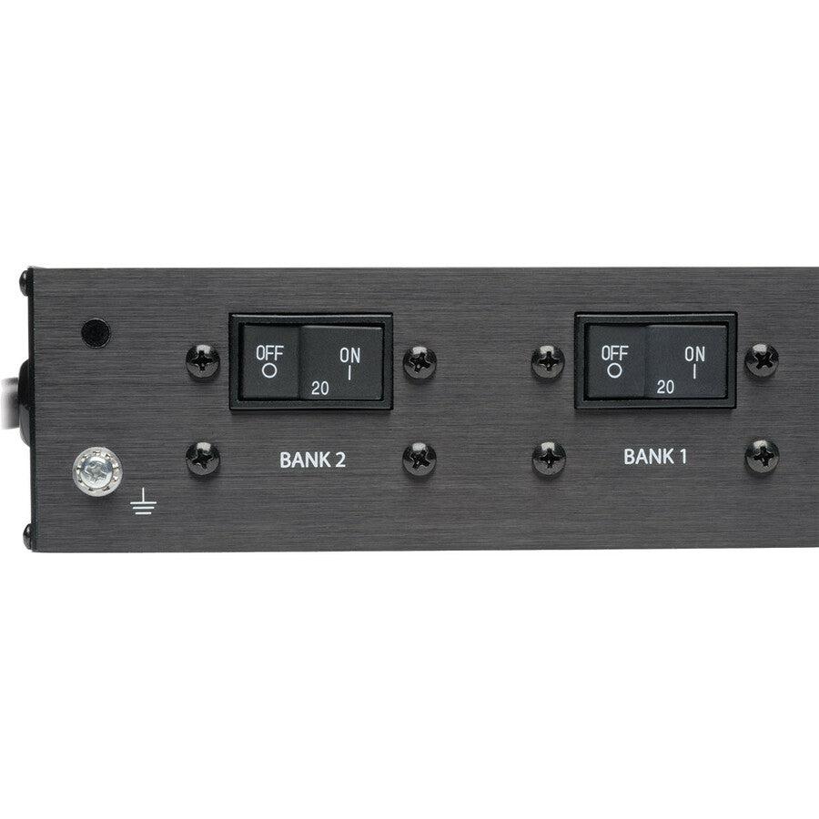 Tripp Lite 5/5.8Kw Single-Phase Monitored Pdu, Lx Interface, 208/240V Outlets (36 C13/6 C19), L6-30P, 10 Ft. Cord, 0U 1.8M/70 In. Height, Taa