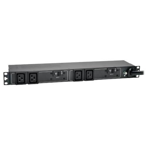 Tripp Lite 5/5.8Kw Single-Phase 208/240V Basic Pdu, 4 C19 Outlets, Nema L6-30P Input, 12 Ft. Cord, 1U Rack-Mount