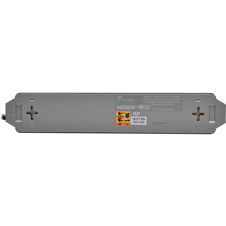 Tripp Lite 6Sp Surge Protector Black 6 Ac Outlet(S) 120 V 1.8 M