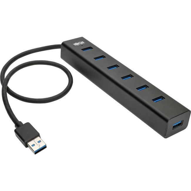 Tripp Lite 7-Port Usb-A Mini Hub - Usb 3.2 Gen 1, International Plug Adapters, Aluminum Housing - Hub - 7 X Usb 3.2 Gen 1 - Desktop
