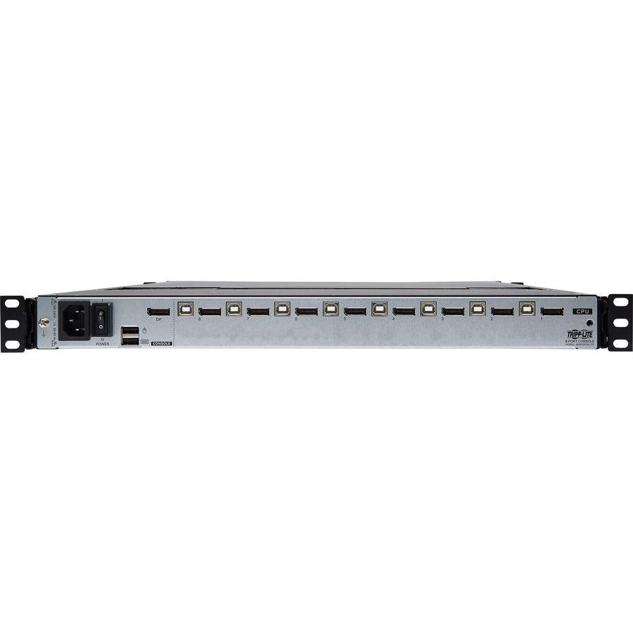 Tripp Lite 8-Port KVM Switch Console DisplayPort 17-inch LCD - Data Center Server Management | TecISoft B030-DP08-17D