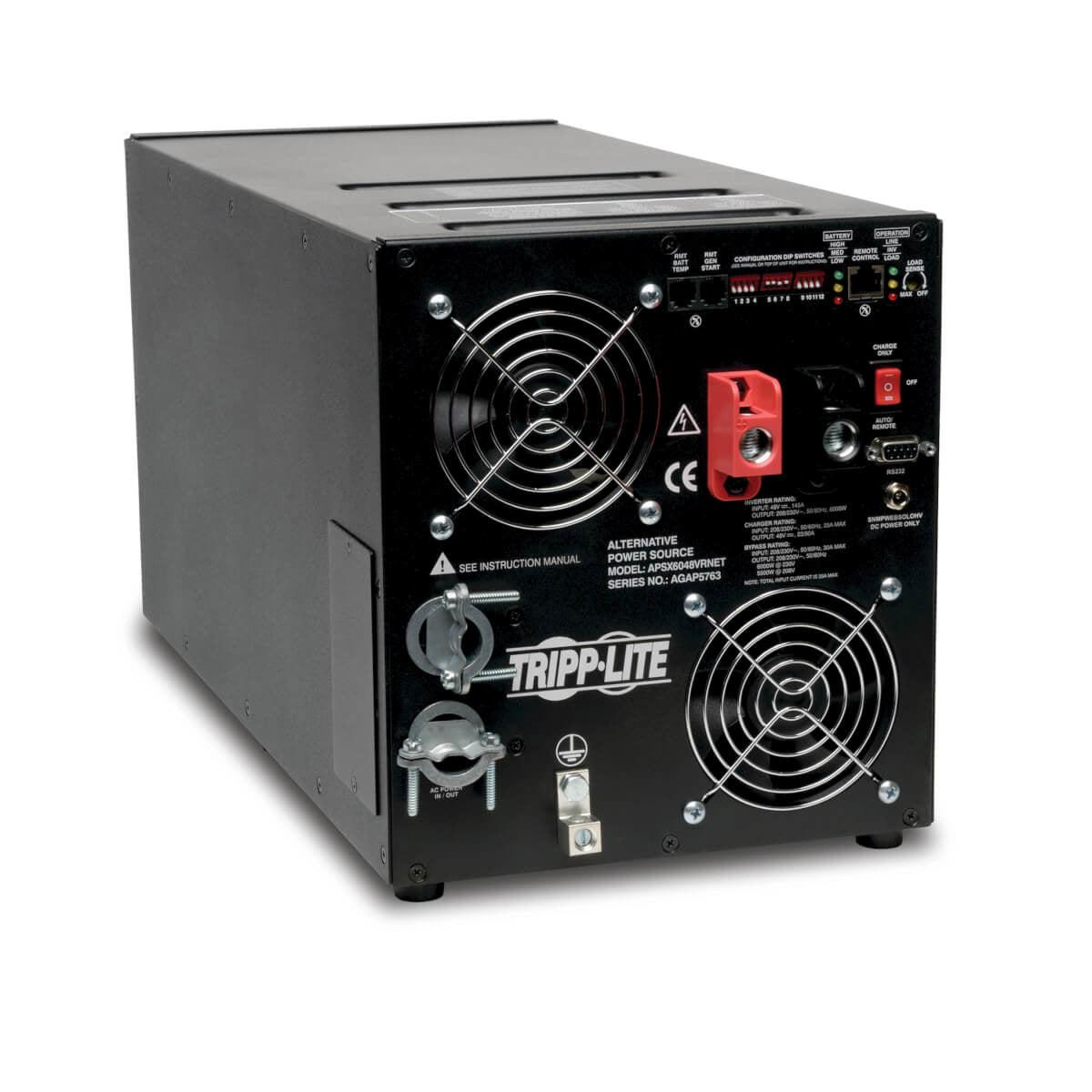 Tripp Lite Apsx6048Vrnet 6000W Aps X Series 48Vdc 208/230V Inverter/Charger With Pure Sine-Wave Output, Avr, Hardwired