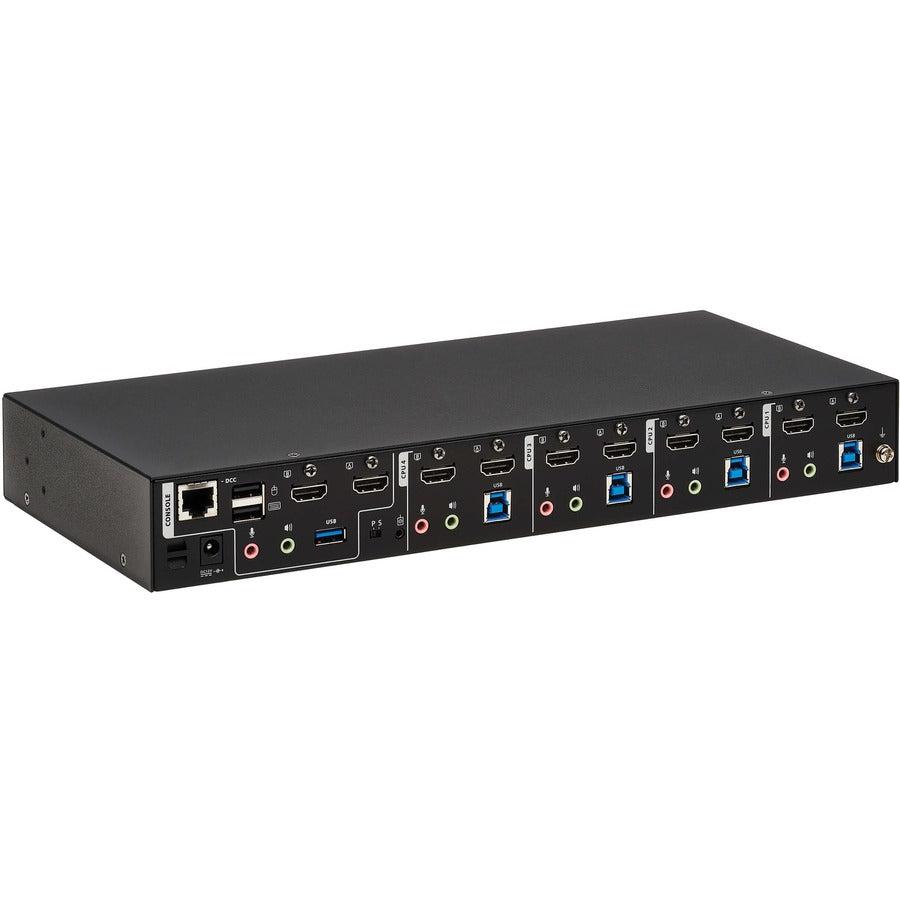 Tripp Lite B006-HD2UA4 4-Port HDMI Dual-Display KVM Switch - 4K 60Hz Multi-Computer Management | TecISoft