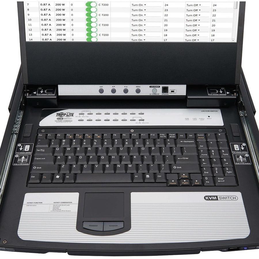 Tripp Lite B030-Dp16-17D Kvm Switch Rack Mounting Black