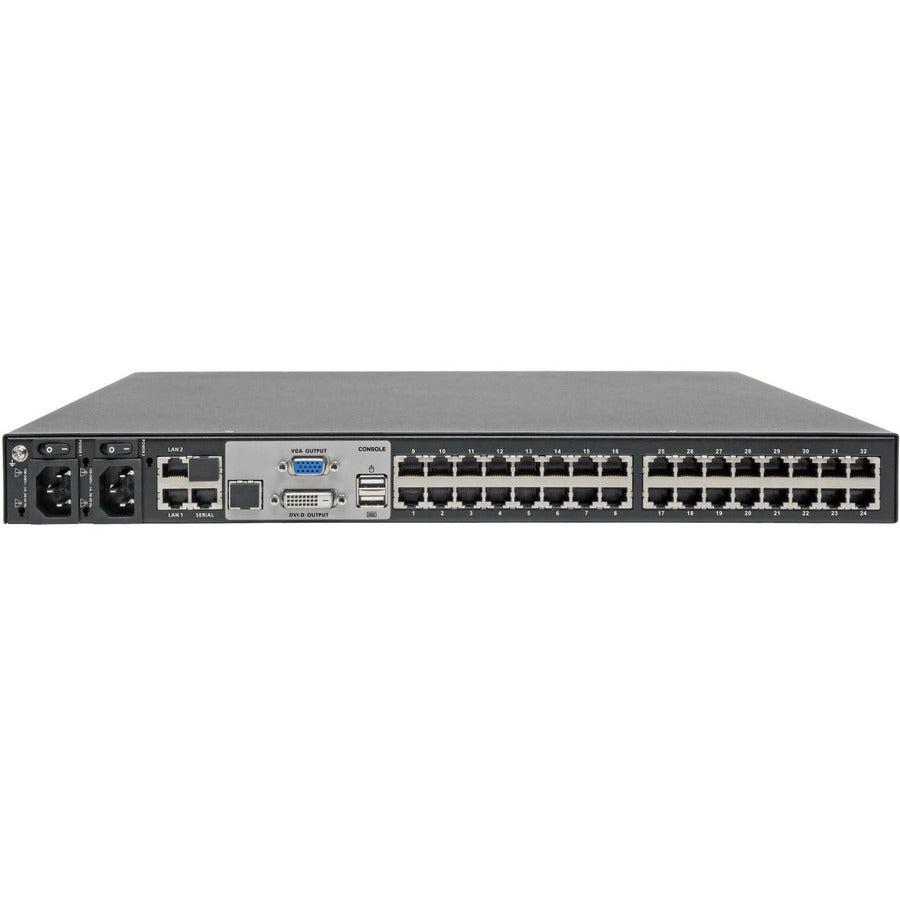 Tripp Lite B064-032-01-Ipg Netdirector 32-Port Cat5 Kvm Over Ip Switch - Virtual Media, 1 Remote + 1 Local User, 1U Rack-Mount, Taa
