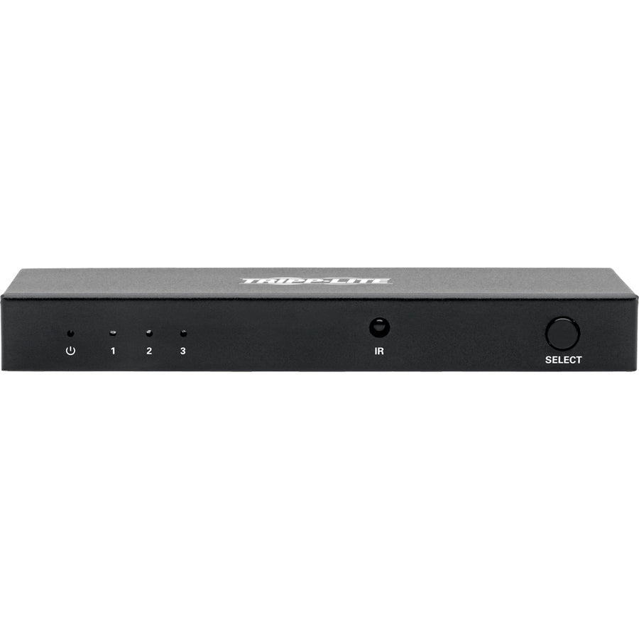 Tripp Lite B119-003-Uhd 3-Port Hdmi Switch With Remote Control - 4K @ 60 Hz (Hdmi F/3Xf), 3D, Hdcp 2.2, Edid