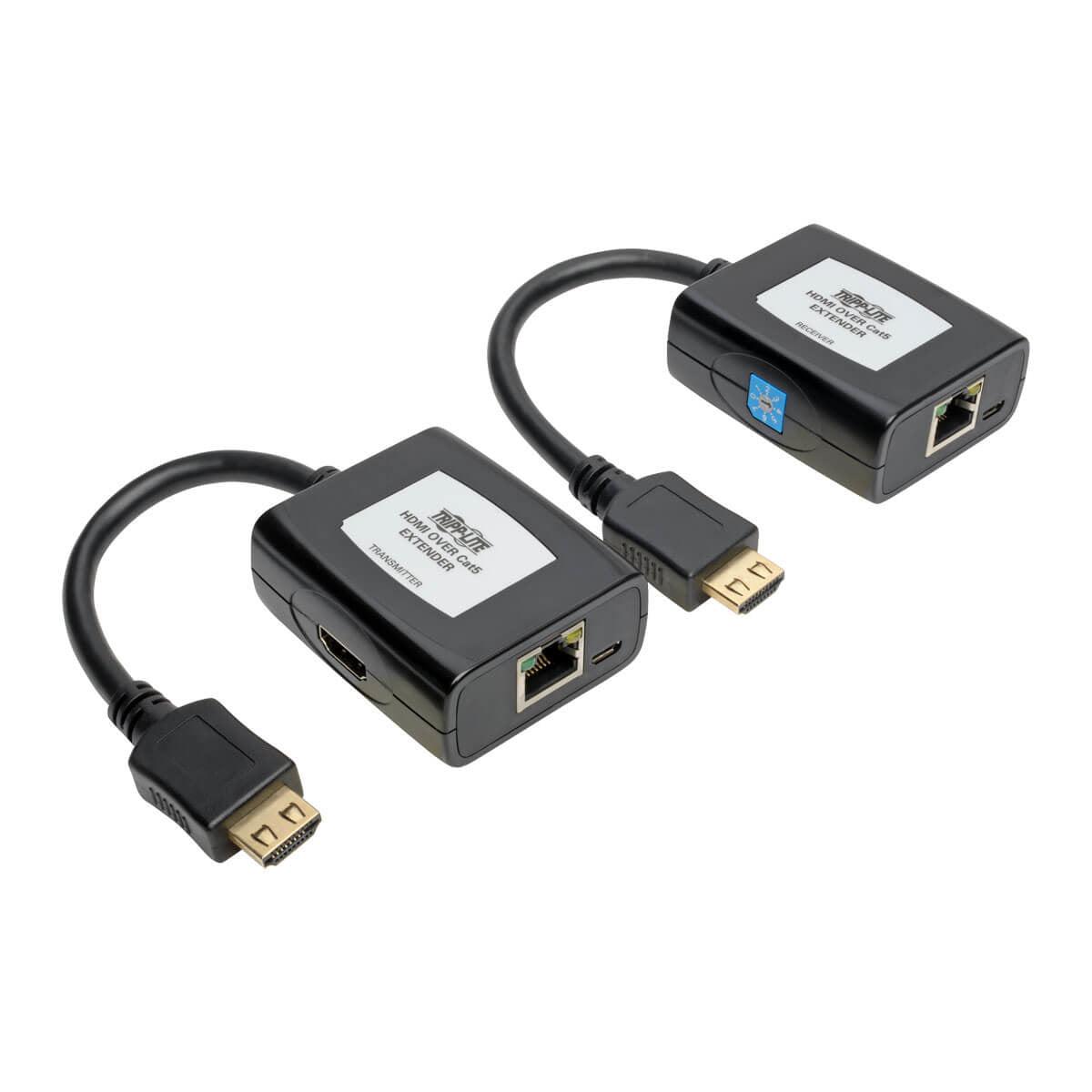 Tripp Lite B126-1A1-U Hdmi Over Cat5/6 Extender Kit, Transmitter/Receiver For Video/Audio, Usb Powered, Up To 125 Ft. (38 M), Taa