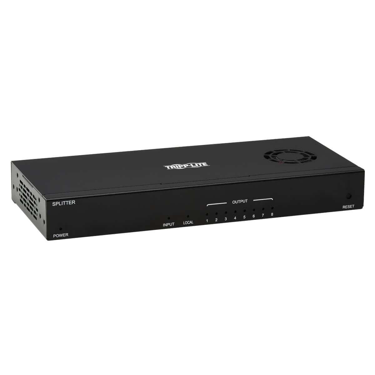 Tripp Lite B127-008-H 8-Port Hdmi Over Cat6 Splitter/Extender, Transmitter For Video/Audio, 4K 60 Hz, Poc, 125 Ft., Taa