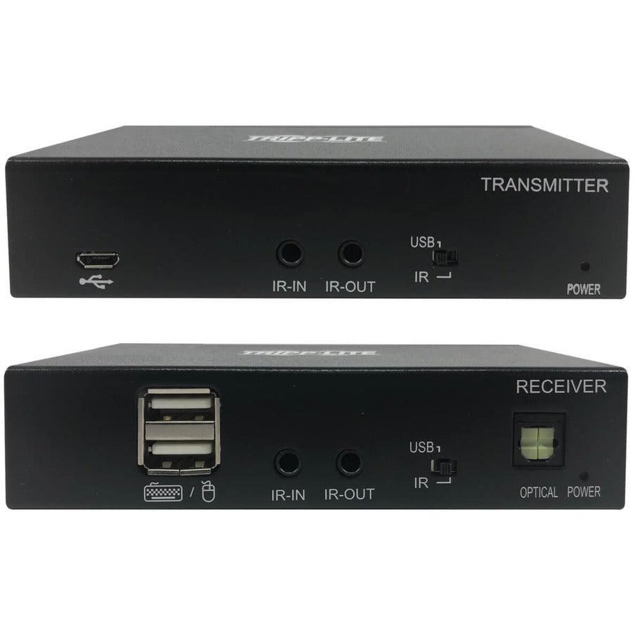 Tripp Lite B127A-1A1-Bdbh Displayport To Hdmi Over Cat6 Extender Kit, Kvm Support, 4K 60Hz, 4:4:4, Usb, Poc, Hdcp 2.2, 230 Ft., Taa