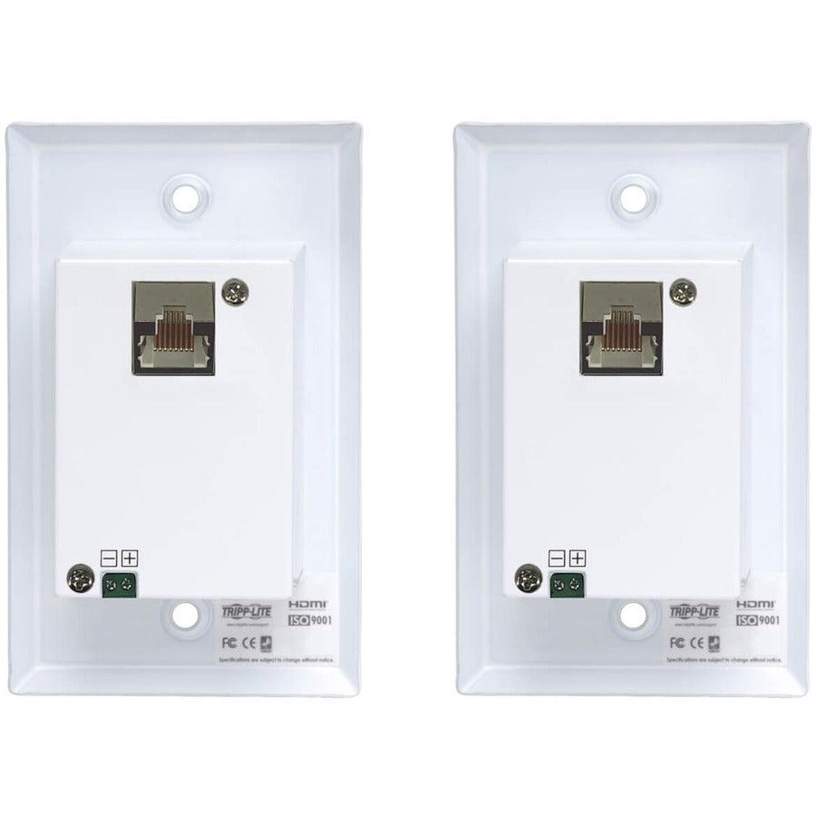 Tripp Lite B127A-1A1-Fhfh Hdmi Over Cat6 Extender Kit, Wallplate, 4K 60Hz, 4:4:4, Ir, Poc, Hdr, Hdcp 2.2, 230 Ft., Taa