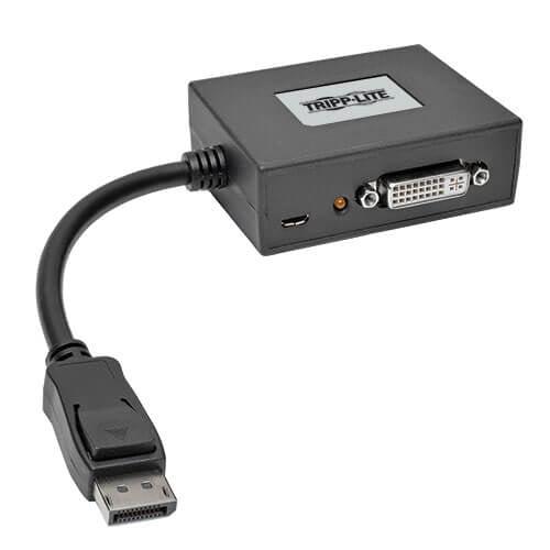 Tripp Lite B156-002-Dvi-V2 2-Port Displayport To Dvi Multi-Monitor Splitter, Mst Hub, Dp1.2, Taa