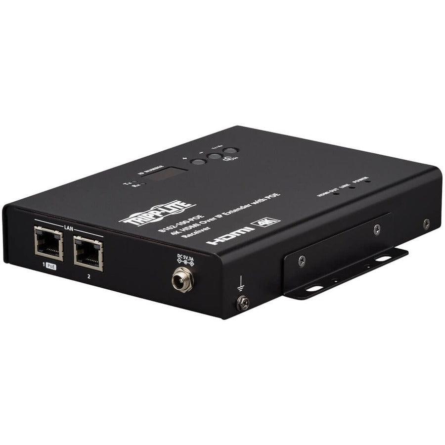 Tripp Lite B162-100-Poe Av Extender Av Receiver Black