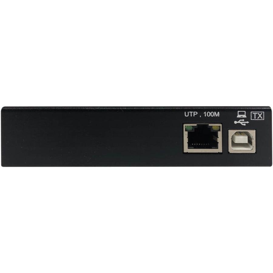 Tripp Lite B203-101-Ind-Er 1-Port Industrial Usb Over Cat6 Extender, Esd Protection, Poc - Usb 2.0, Mountable, 330 Ft., Taa