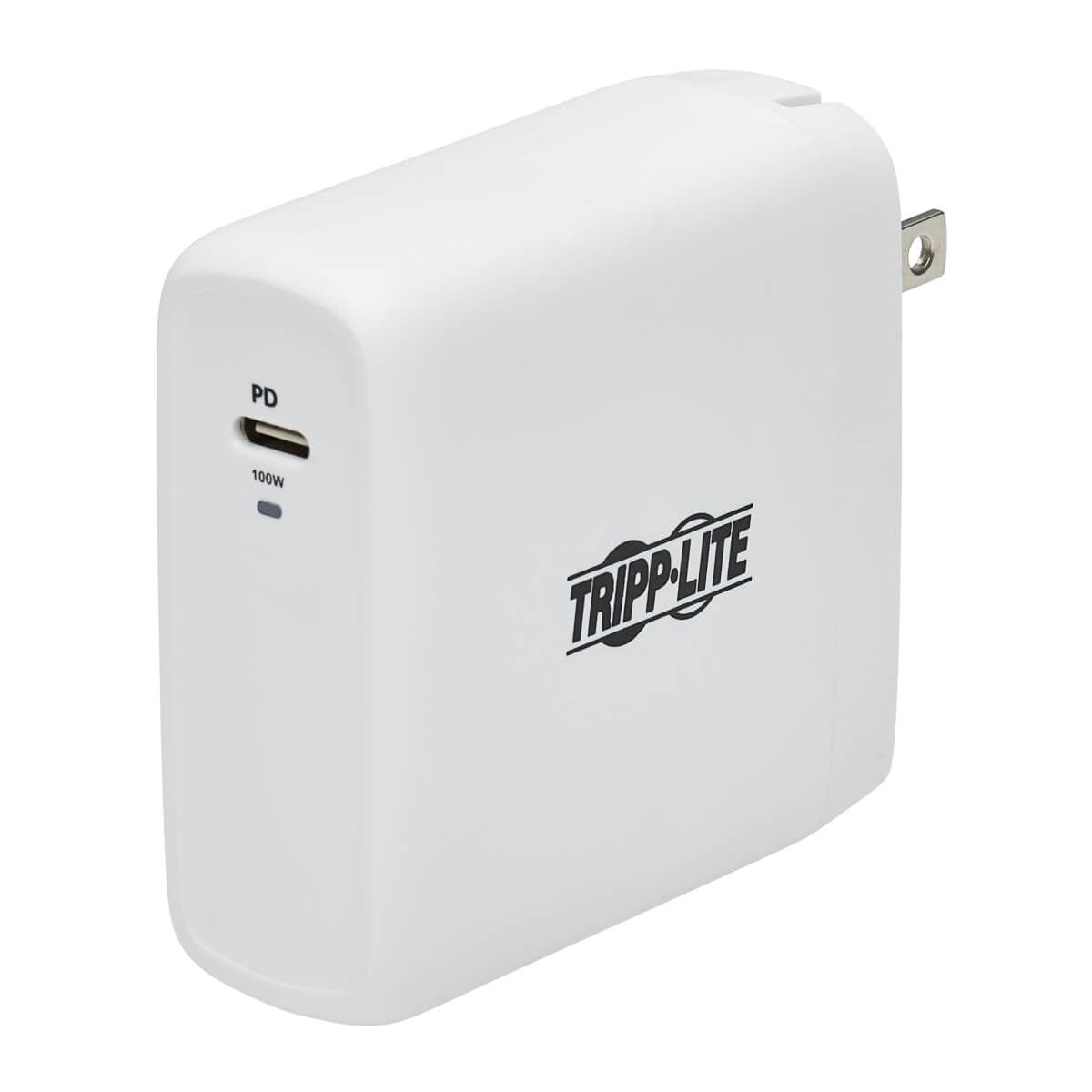 Tripp Lite Compact 1-Port Usb-C Wall Charger - Gan Technology, 100W Pd3.0 Charging, White